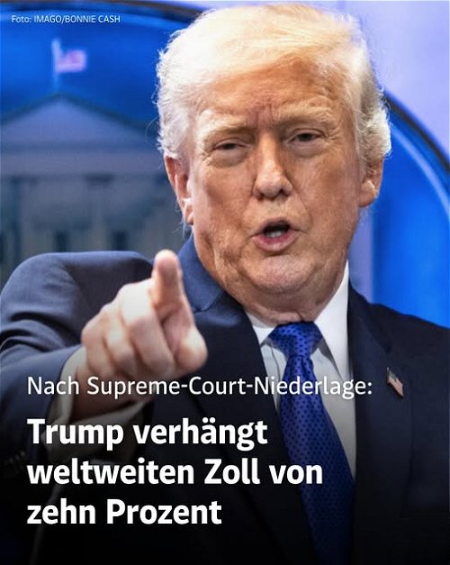 Donald Trump gibt sich entäuscht, keine Zollerpressung mehr möglich!